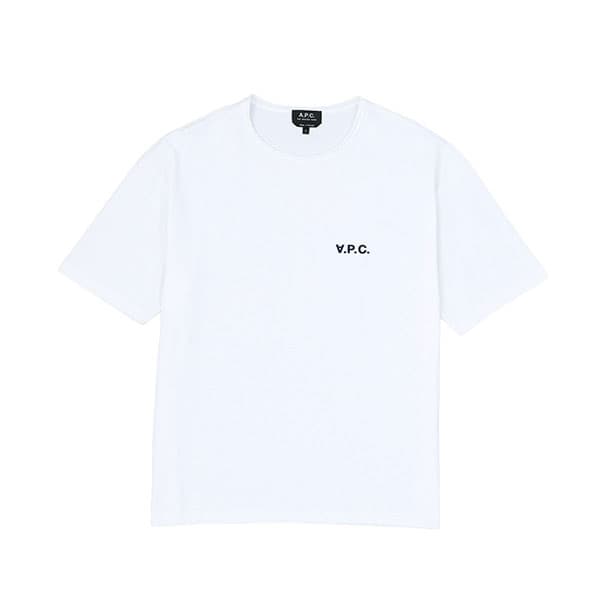 アーペーセー メンズ Tシャツ カットソーXLサイズ/APC T-SHIRT JEREMY クルーネック 半袖 ワンポイント Tシャツ カットソー ホワイト系