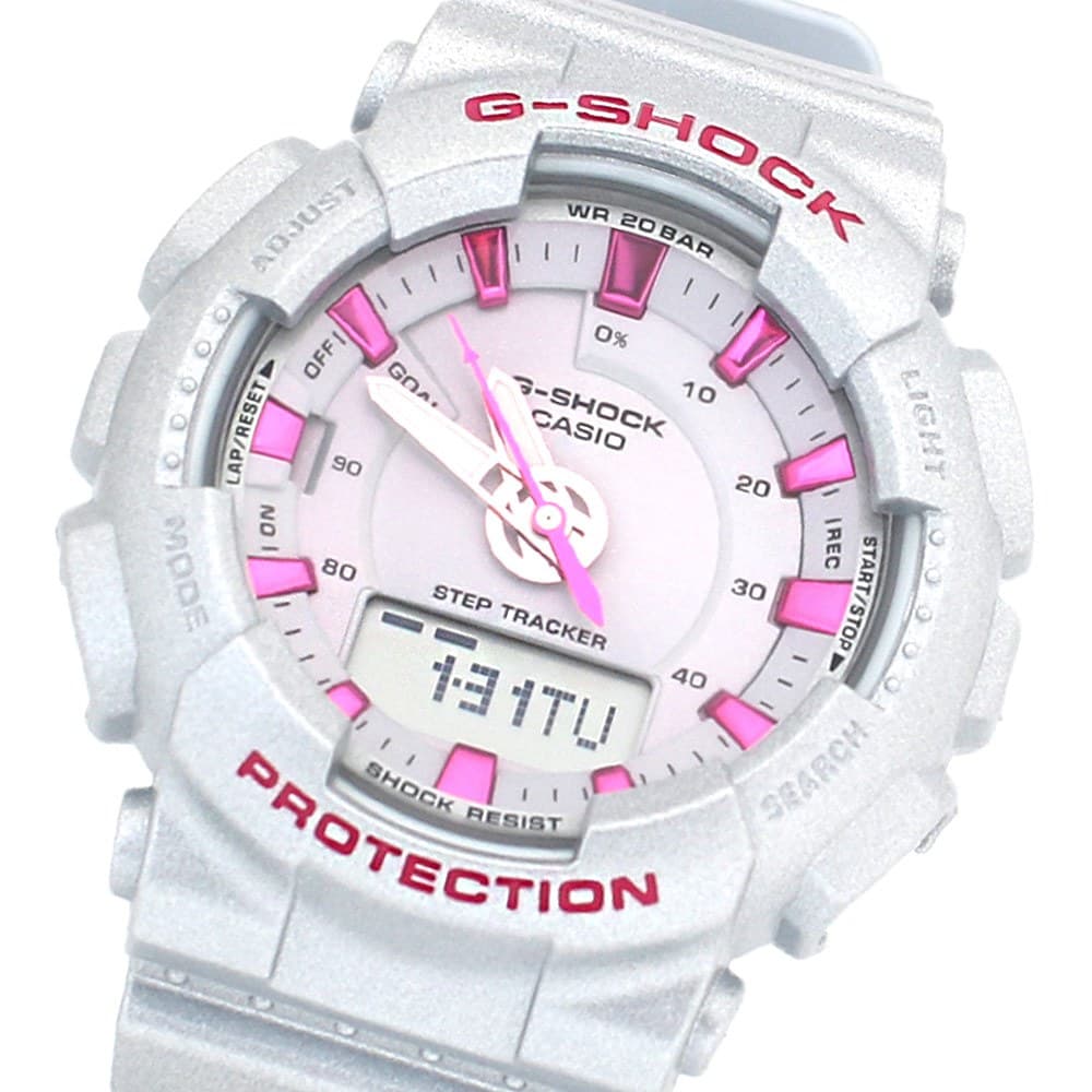カシオ メンズ & レディース 腕時計/CASIO G-SHOCK アナデジ クロノグラフ アナログデジタル 腕時計 シルバー 送料無料/込 母の日ギフト