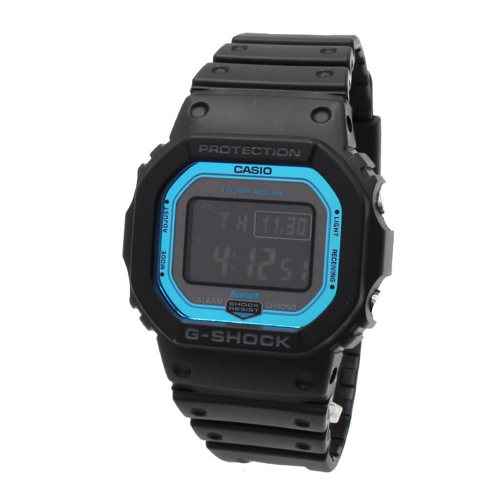 カシオ メンズ & レディース 腕時計/CASIO G-SHOCK ソーラー デジタル オクタゴン 腕時計 ブラック液晶/ブラック 送料無料/込 卒業祝入学祝