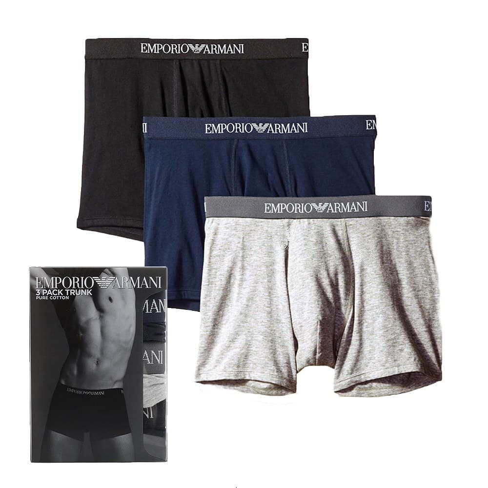 エンポリオアルマーニ(EMPORIO ARMANI)のメンズボクサーパンツ3枚セットです。エンポリオアルマーニ(EMPORIO ARMANI)は、ファッション業界で最も権威のあるブランドのひとつである