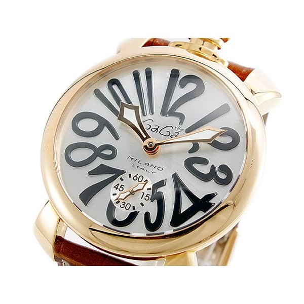 ガガミラノ メンズ 腕時計/GaGa MILANO マヌアーレ MANUALE 腕時計 シルバー 送料無料/込 母の日ギフト