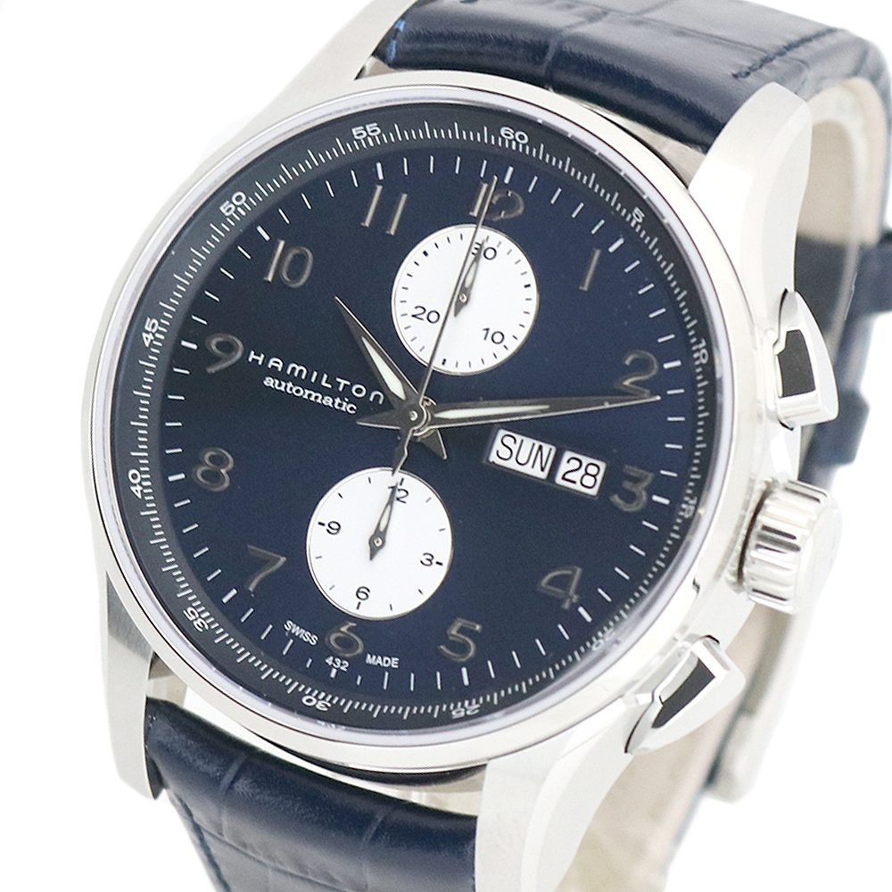 ハミルトン メンズ 腕時計/HAMILTON ジャズマスター JAZZ MASTER 自動巻き 機械式 レザーベルト 腕時計 ブルー 送料無料/込 父の日ギフト
