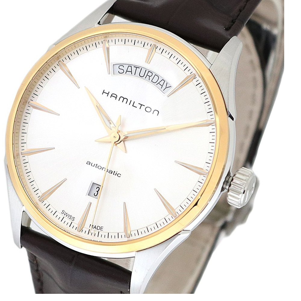 ハミルトン メンズ 腕時計/HAMILTON ジャズマスター JAZZ MASTER 自動巻き 機械式 レザーベルト 腕時計 シルバー ブラウン 送料無料/込