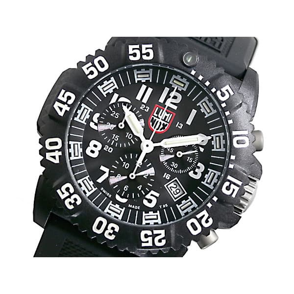 [即日発送]ルミノックス メンズ & レディース 腕時計/LUMINOX ネイビーシールズ Navy SEALs クロノグラフ アナログ ラバーベルト 腕時計 ブ