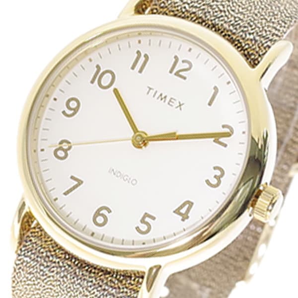 タイメックス メンズ&レディース 腕時計/TIMEX WEEKENDER 腕時計 アイボリー ゴールド 送料無料/込 誕生日プレゼント